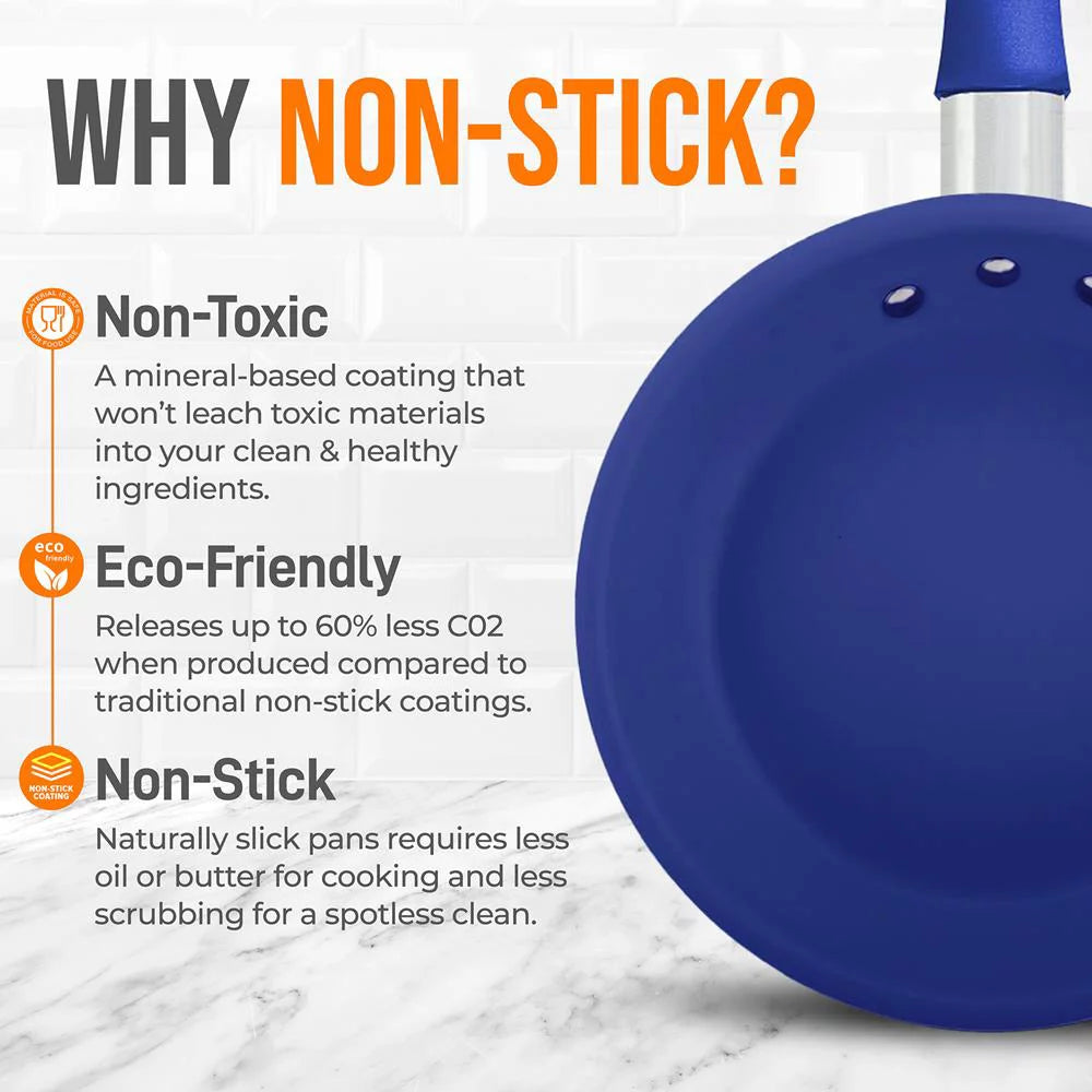 8" Nonstick Ceramic Frying Pan with Lid Z694