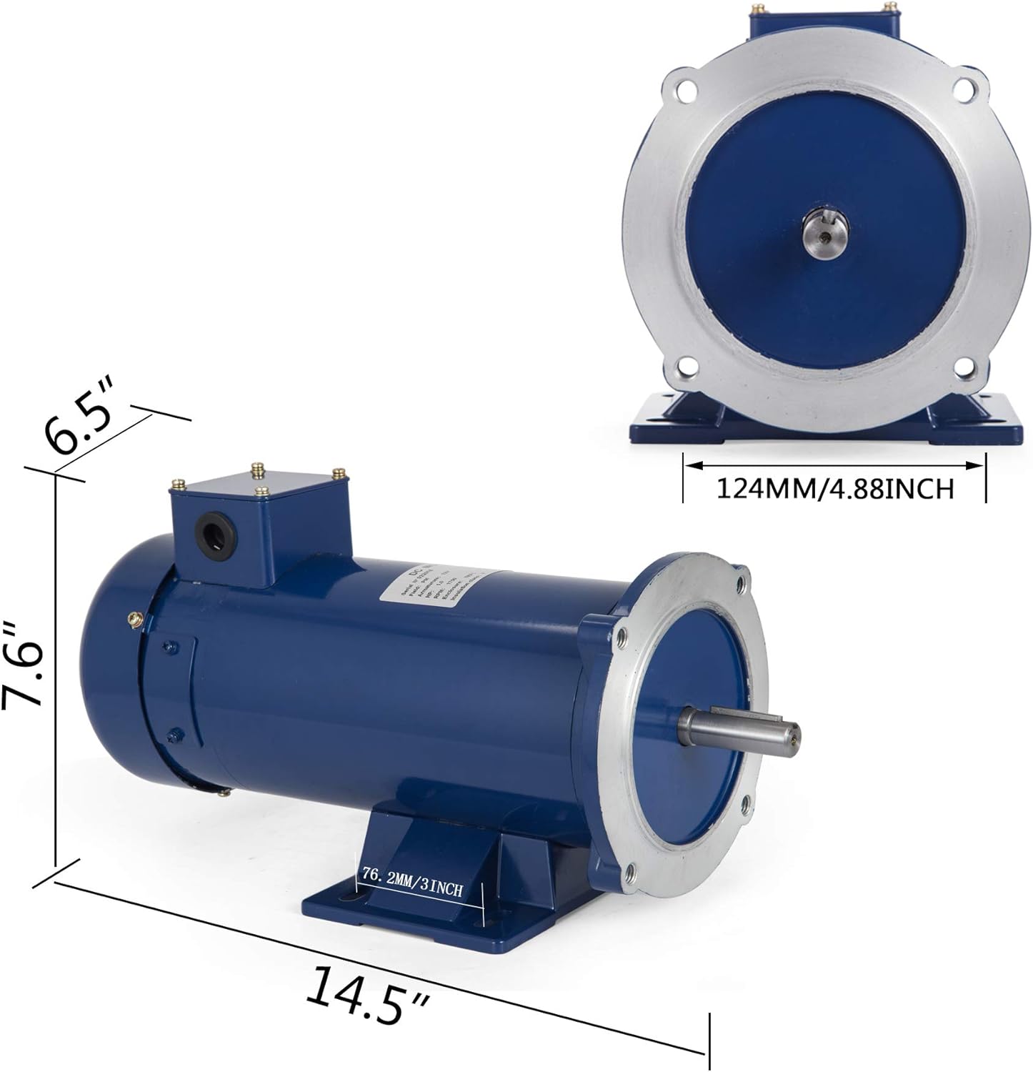 1 Hp DC Motor 12V Permanent Magnet Motor V328