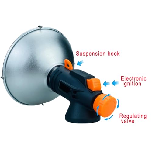 Portable Propane Butane Heater with Electronic Ignition D415408