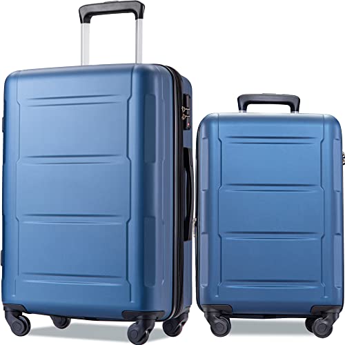 2 Piece Expandable ABS Hard Shell Luggage Set with TSA Lock, 20in+28in, Green S575917