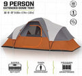 9 Person 3 Season Orange Tent C886