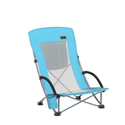 Set of 2 Orange Beach Chair with Cooler and Carry Bag I193