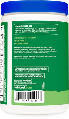 Organic Super Greens Powder 30 Servings J450