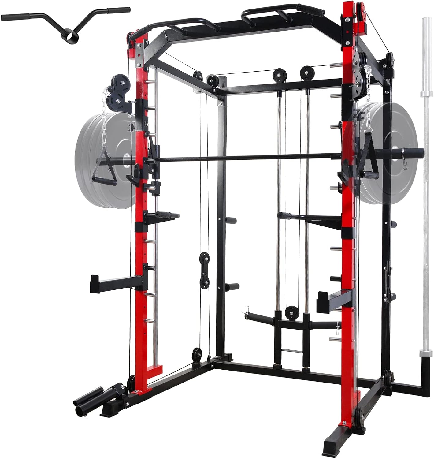 Smith Machine Power Cage with LAT Pulldown System J3434