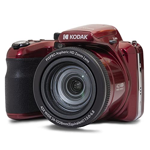 Red 20MP Digital Camera 42X Optical Zoom 24mm Wide Angle 1080P Full HD Video Y38155
