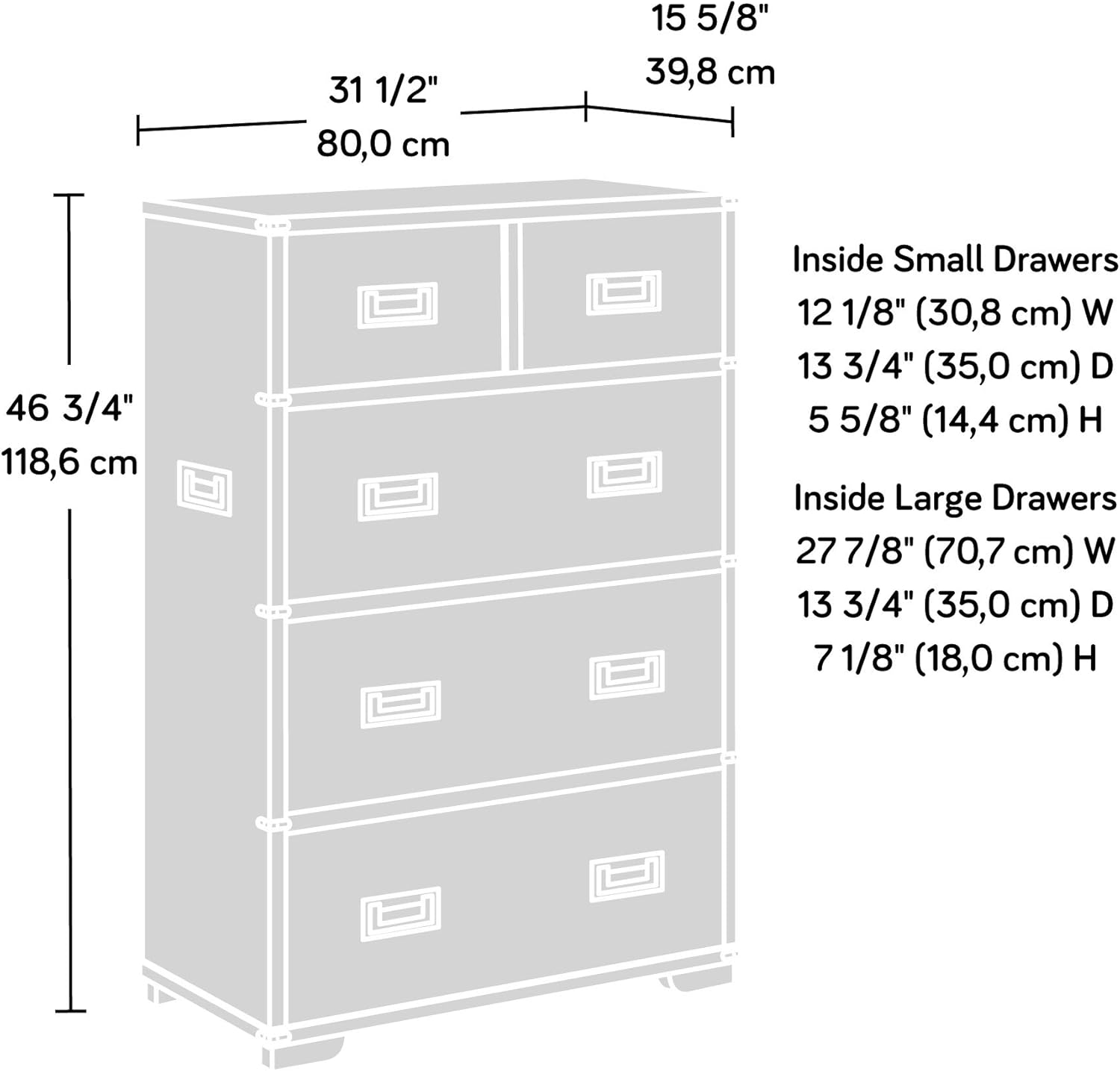 5-Drawer Dresser U97152
