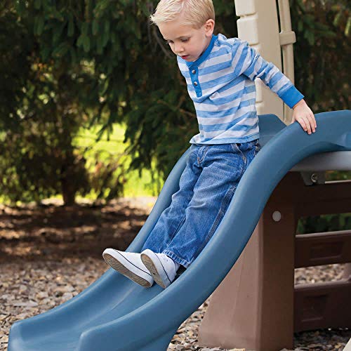Outdoor Swing Set with Slide and Playhouse J5339