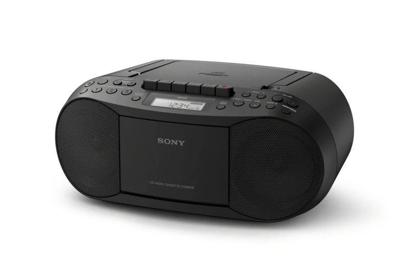 Black Portable Stereo Player CD Cassette MP3 Boombox Radio G665