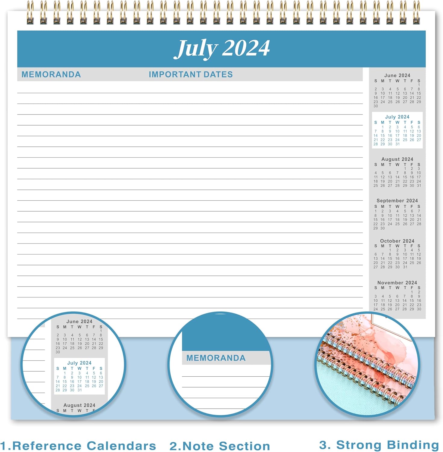 18 Months Standing Flip Desk Calendar N147