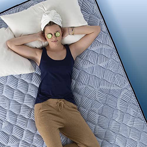 King Mattress with Plush Pillow Top, Cooling Gel Memory Foam, Pocket Innersprings J680147