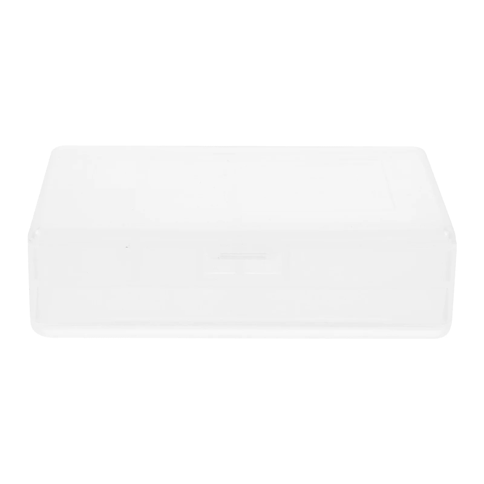Clear White 4 Pcs Storage Basket with Lids Z87473