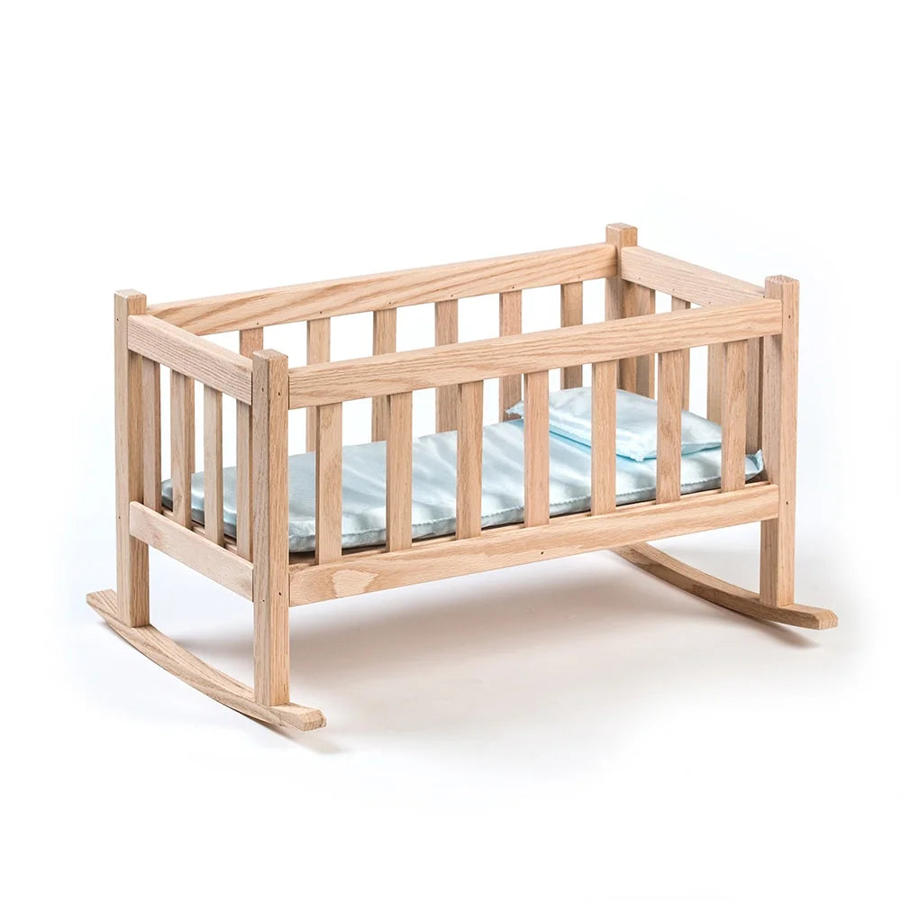 Oak Child Doll Rocking Cradle Toy 22 inch R899031