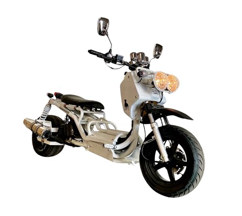 50cc Stretched Scooter Automatic Transmission Wide 205/30-12 Rear Tire Street Legal Moped H293