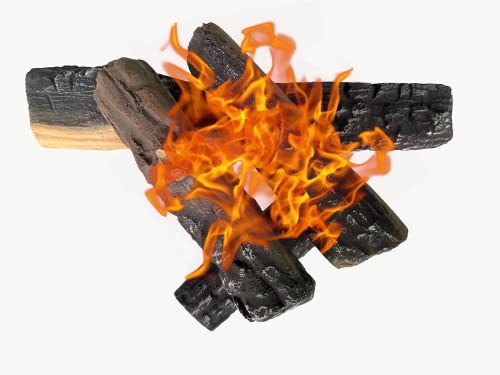 4pcs Ceramic Gas Fireplace Logs V4127