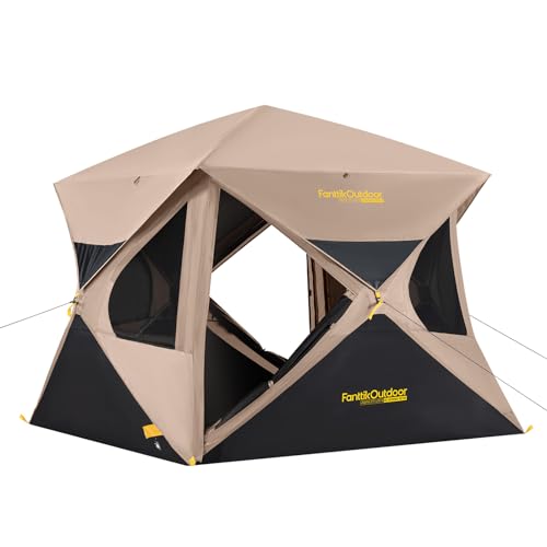 4 Person Pop Up Instant Cabin Tent with Rainfly I33017