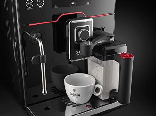 Fully Automatic Espresso Machine with 19 Customized Drink Settings, 0.5 Liters, Brushed Stainless R329
