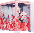 Rose Pink Aluminum Tempered Glass Gaming Computer Case O761