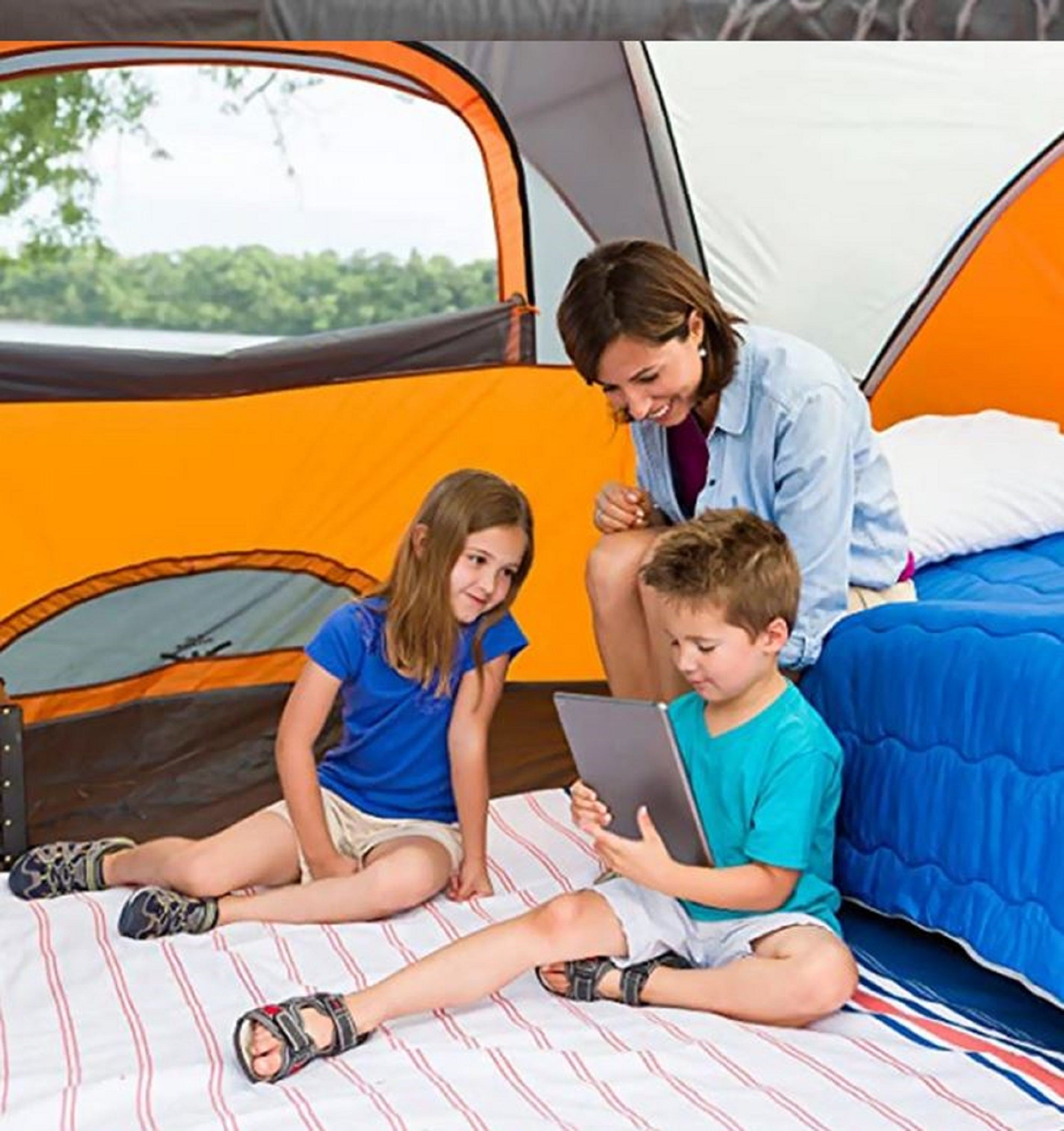 9 Person 3 Season Orange Tent C886