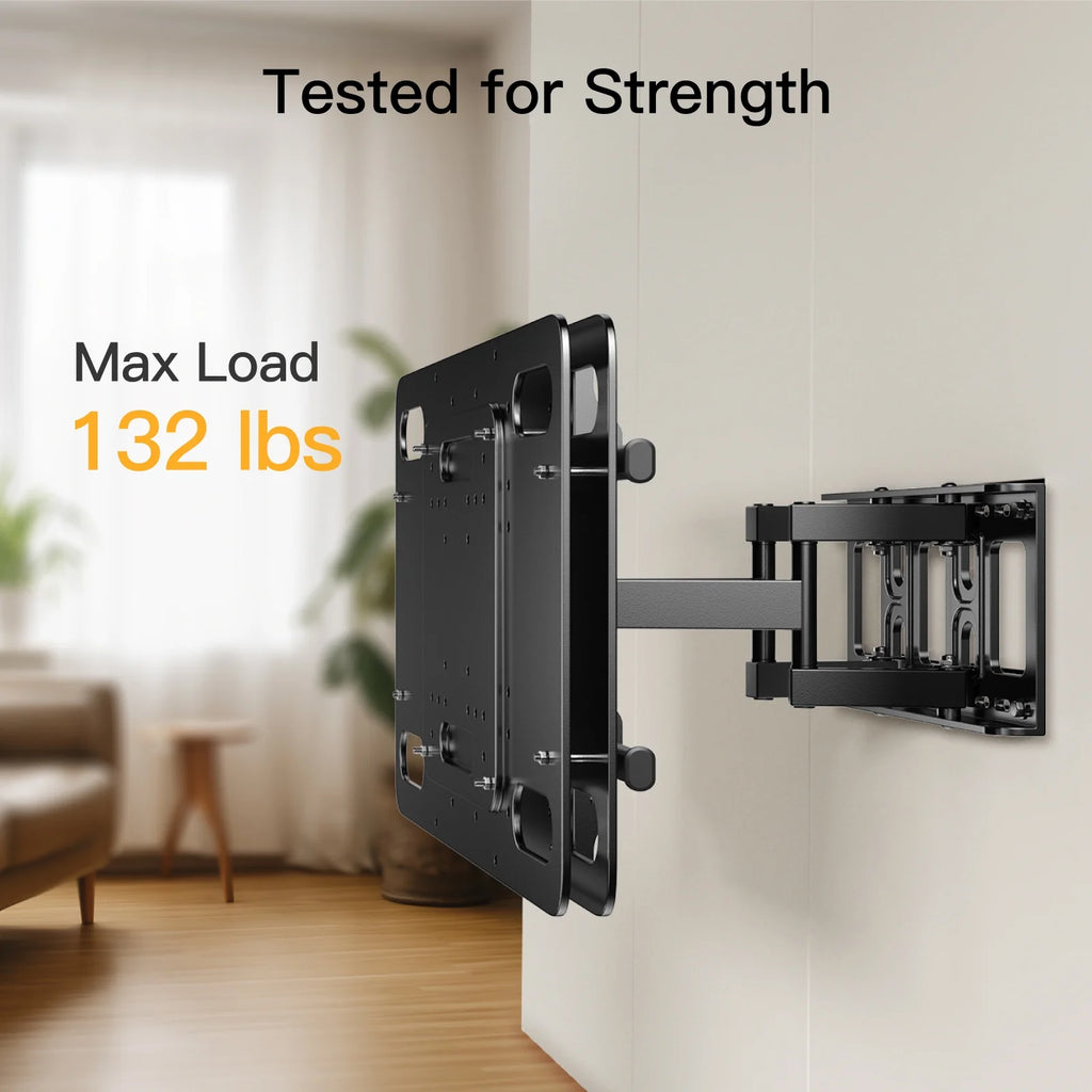 Full Motion TV Wall Mount for 37-75 inch TVs Holds up to 132lbs I2575