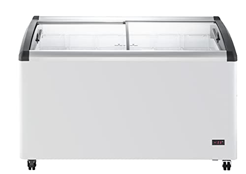 Commercial Mobile Ice Cream Display Chest Freezer P8874