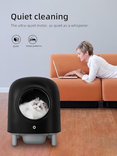 Black Automatic Self Cleaning Cat Litter Box L15574