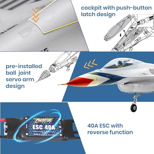 64mm EDF Jet Remote Control Airplane Battlefield Gray PNP G96493