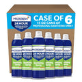 Microban 24 Aerosol Disinfectant Spray, Citrus Scent, Pack of 6, 15 fl oz. Each Q2463