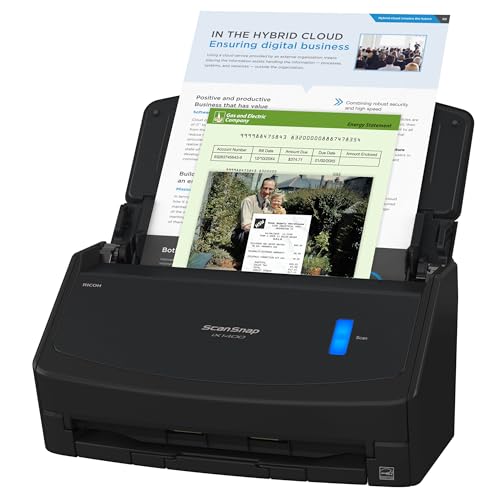 Black Color Document Scanner with Auto Document Feeder O8412