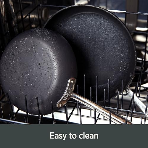 Hard Anodized Nonstick Fry Pan Set 2 Piece Black C804
