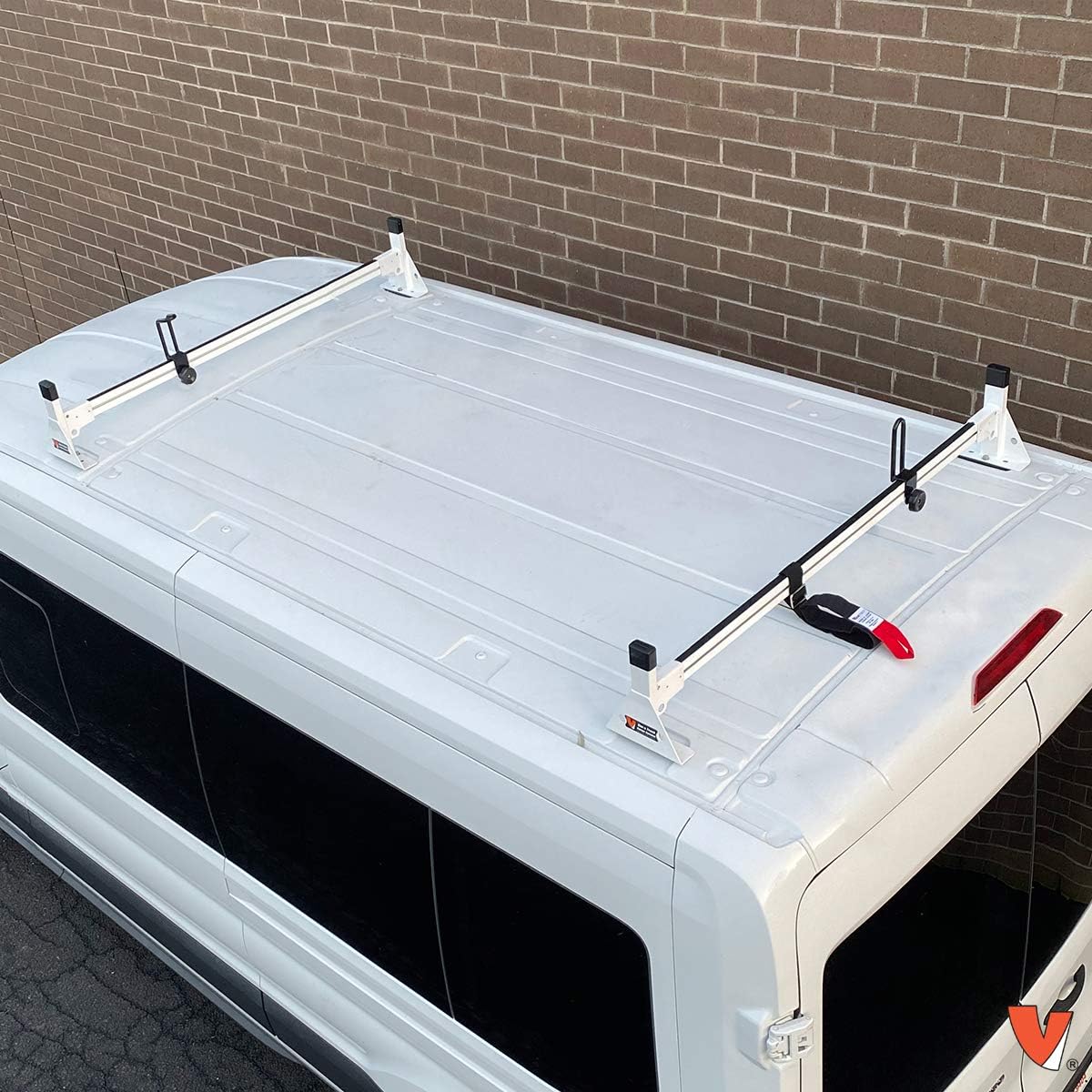 Aluminum White 3 Bar Roof Rack for Ford Transit 2015-On W391