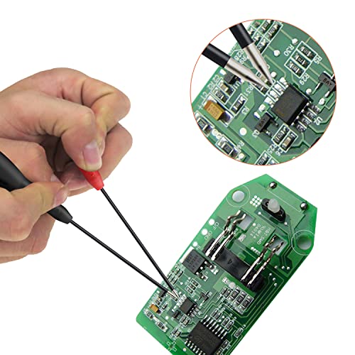 2 Pack 2mm Extended Needle Test Probes, 600V/10A Non-Destructive Multimeter Test Probe H4450