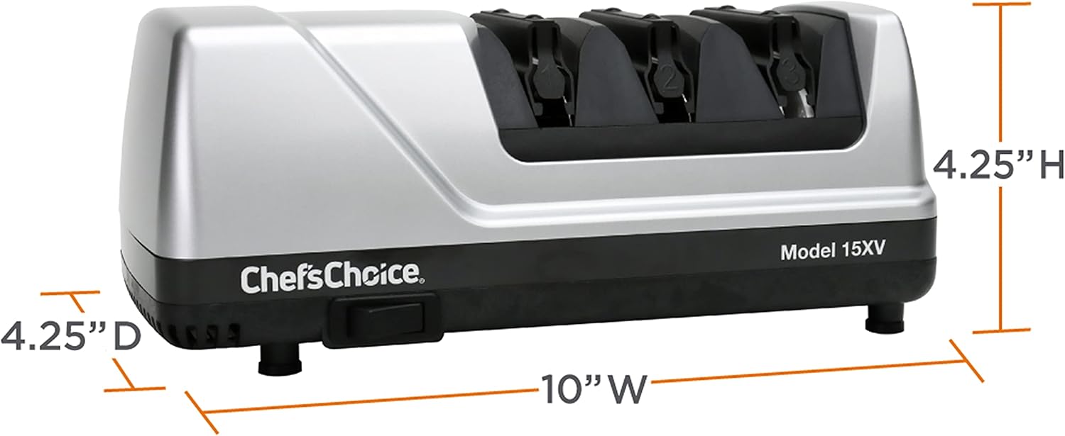 Gray Electric Knife Sharpener with Diamond Abrasives B5212