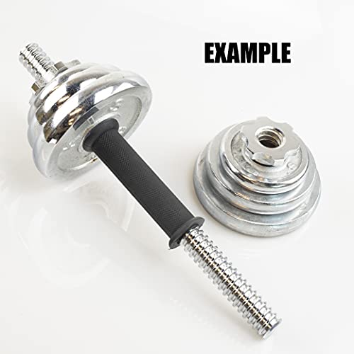 Adjustable Dumbbell Bar Handles 32/35/40cm Fit 1 inch Standard Weight Plate Sold in Pair B28225