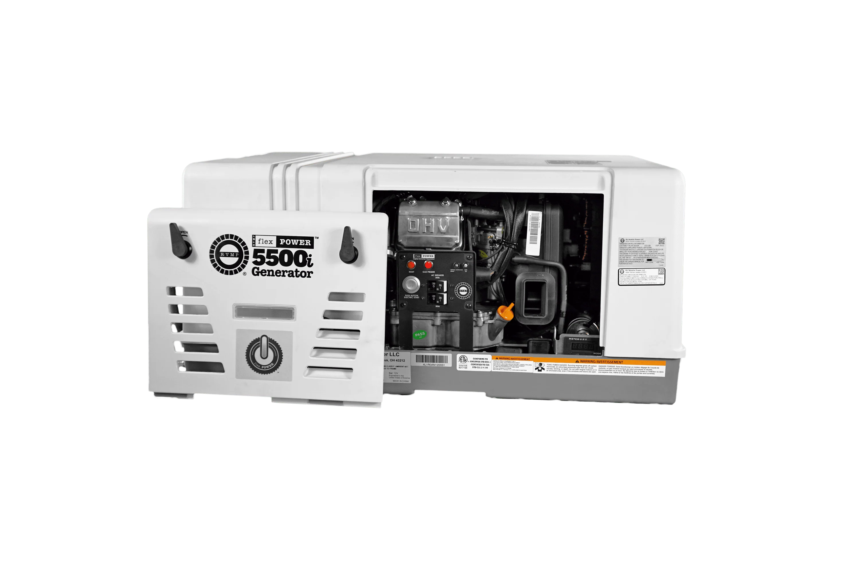 5500 Watt Dual-Fuel Installed RV Generator L16347
