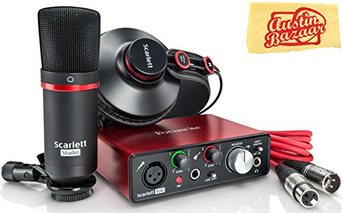 2-in, 2-out USB Audio Interface with XLR Cable P833