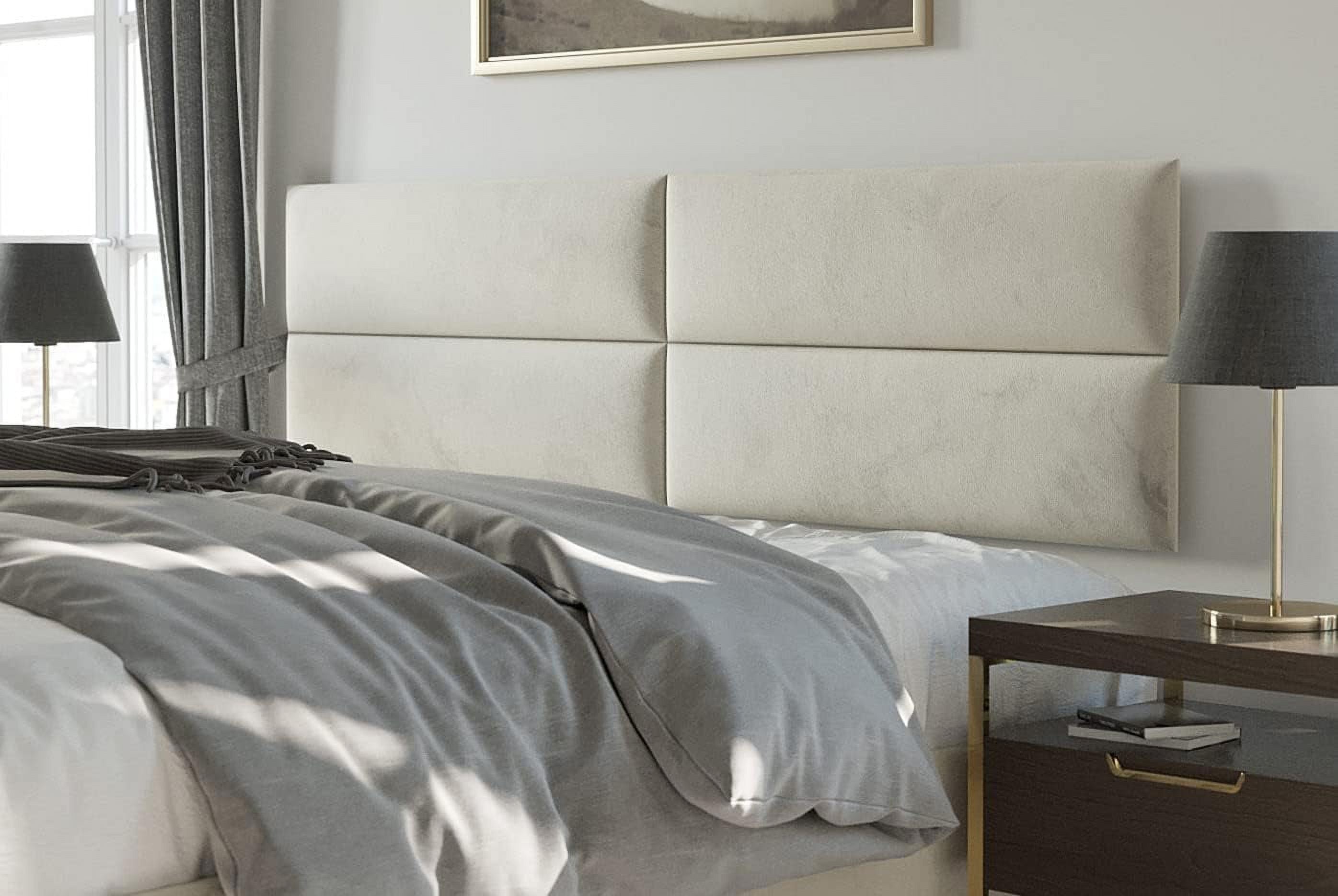 Velvet Ivory King Set Of 4 Panels K22216