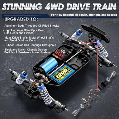 1/16 Scale 4WD Brushless RC Truck V5832