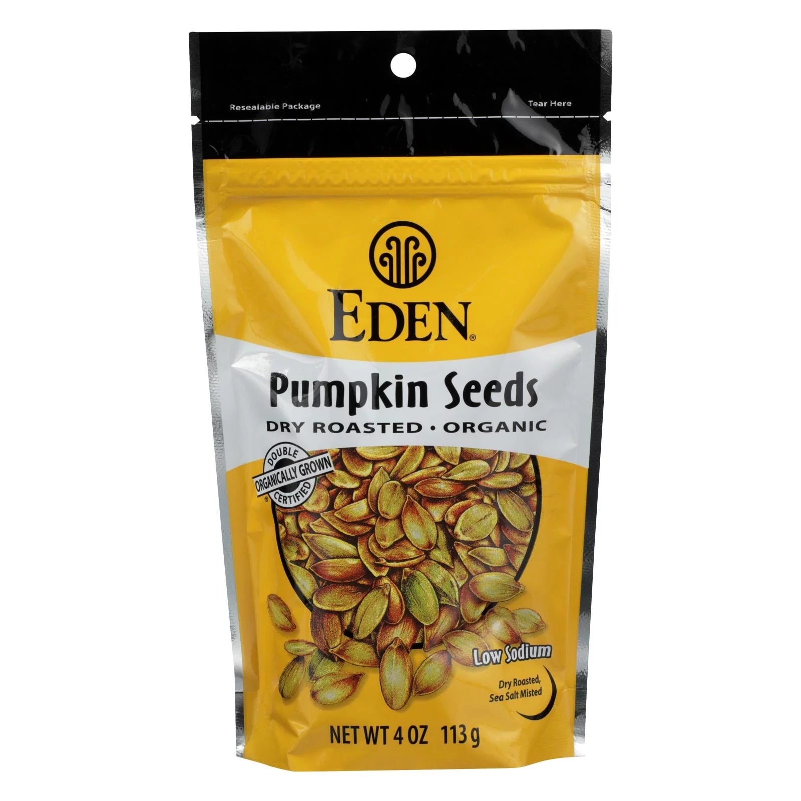 Organic Pumpkin Seeds - Dry Roasted - Case Of 15 - 4 Oz. X599125