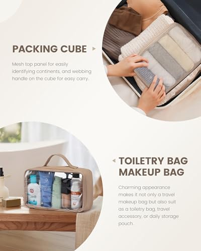 Travel Duffle Bag with Shoe Compartment, 42L Overnight Bag, 3Pcs Set S65297