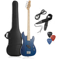 Black Full Size 4 String Electric Bass Guitar K872622