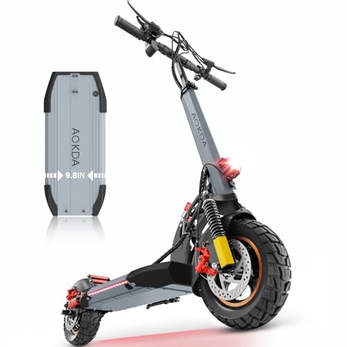800W 28 MPH 25 Miles Range 10" Air Tires Folding Electric Scooter P657