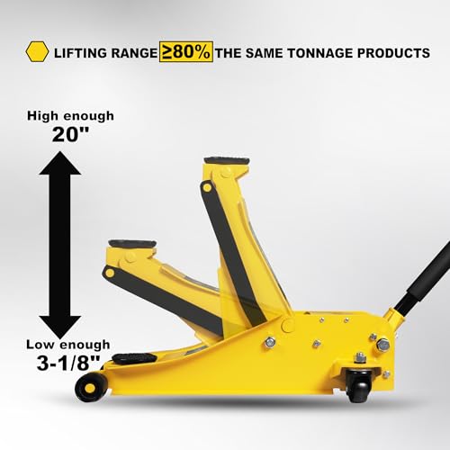 2.5 Ton Hydraulic Low Profile Floor Jack with Carrying Case D80225
