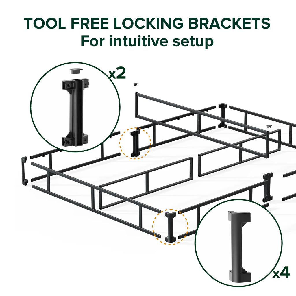 Queen 9" Metal Mattress Foundation Q961778