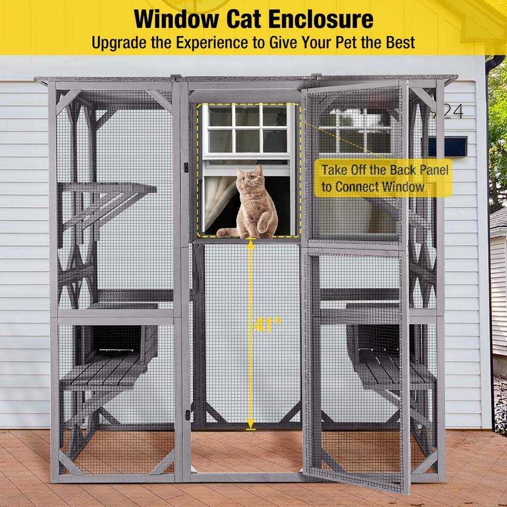 Walk-in Extra Large Outdoor Cat Enclosure X805