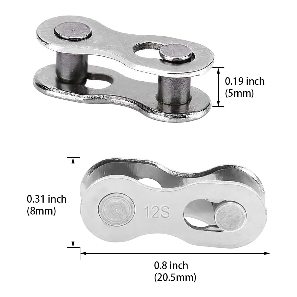 12 Speed Reusable Metal Bicycle Master Link Connector 5 Set Pack H7042