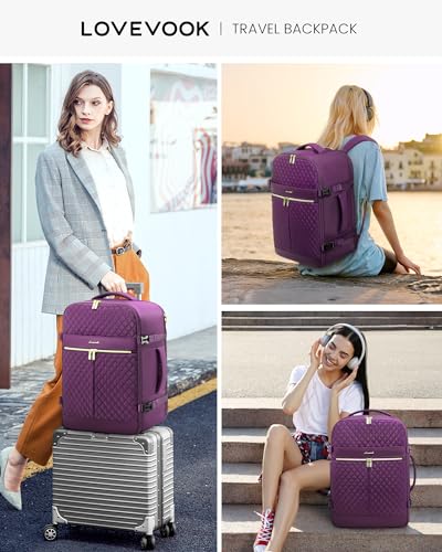 40L Waterproof Travel Backpack with 3 Packing Cubes P828239