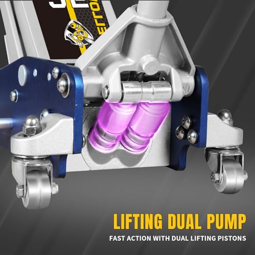 2.5 Ton Hydraulic Low Profile Floor Jack with Carrying Case D80225