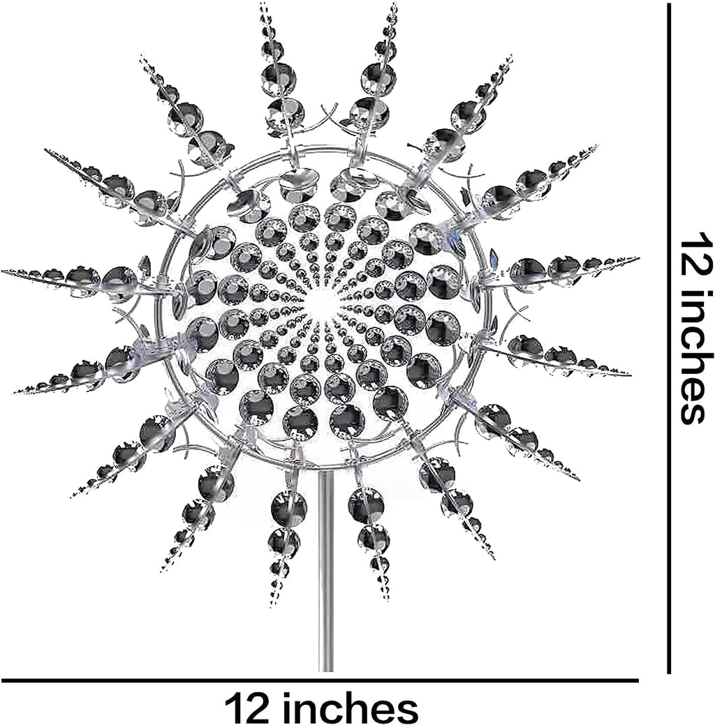White Kinetic Windmill Spinner J60263