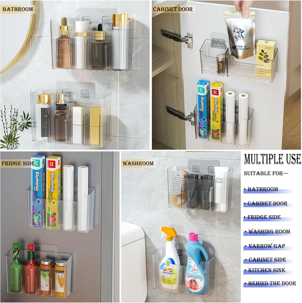 Clear Plastic Stackable Cabinet Door Organizer C30128