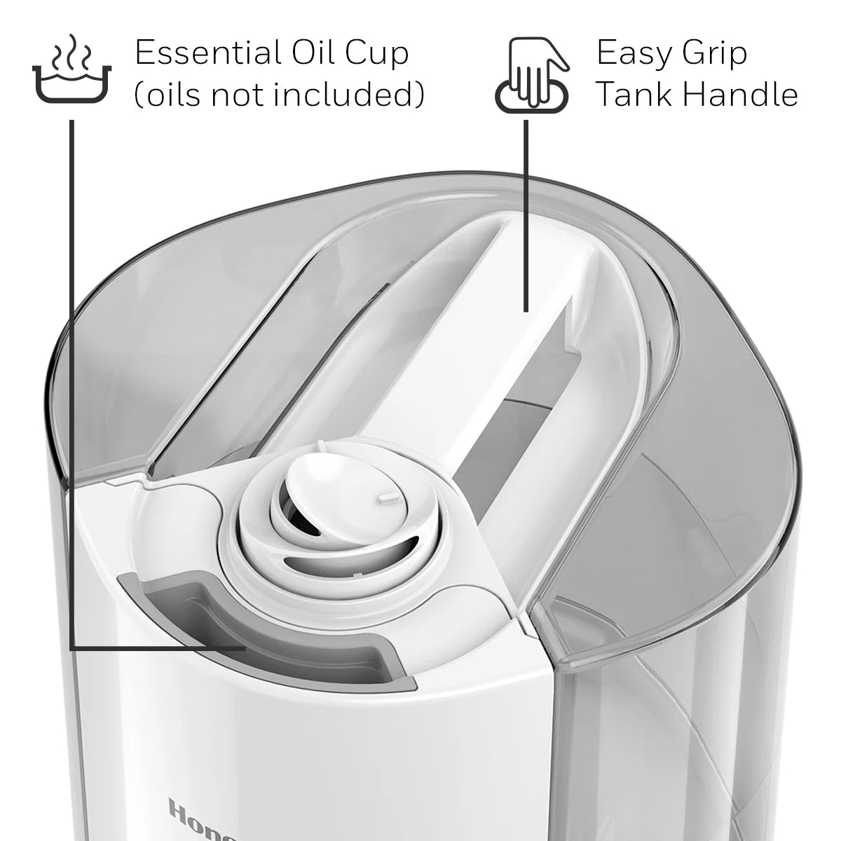 White Cool Warm Mist Humidifier, 600 sq ft W7946